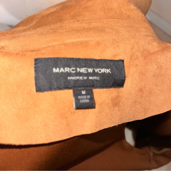 Marc New York Camel Color Suede Coat Size Medium - Picture 4 of 9